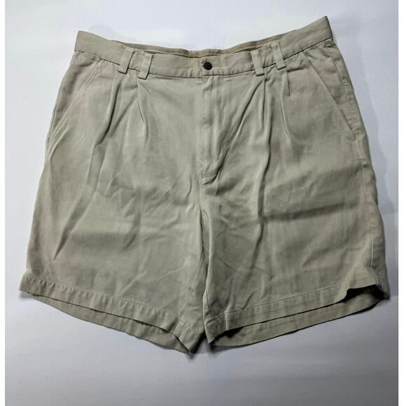 Tommy Bahama Other - Tommy Bahama Men's Pleated Silk Khaki Shorts - Size 36x7.5*